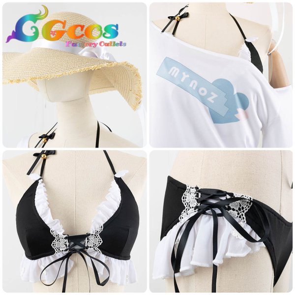 画像5: バーチャルYouTuber VTuber 天宮こころ 水着 コスプレ衣装 (5)