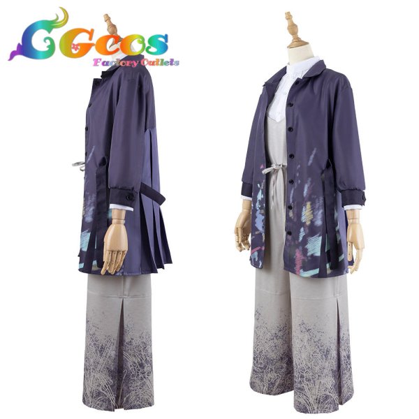 画像3: 「一部在庫あり」プロジェクトセカイ カラフルステージ!feat.初音ミク ナルキッソスサロペット 東雲絵名 リグレットルパンティール コスプレ衣装 (3)