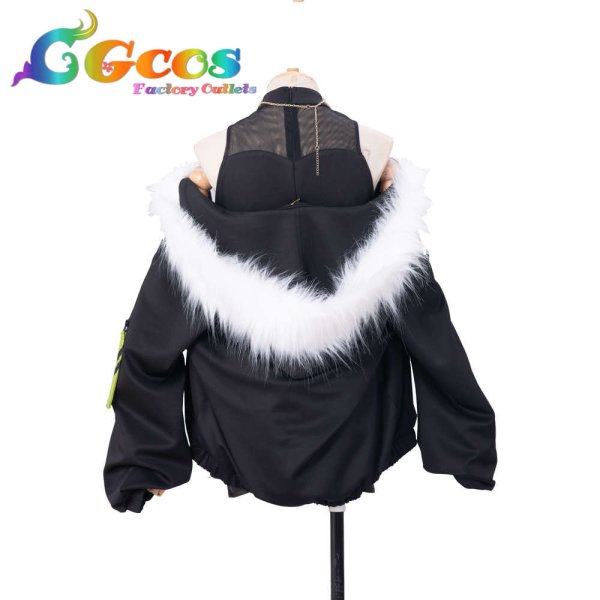 画像3: バーチャルYouTuber VTuber 獅白ぼたん コスプレ衣装 (3)