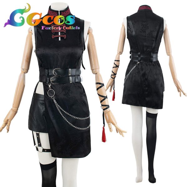 画像4: バーチャルYouTuber　VTuber　アンジュ・カトリーナ　新衣装　チャイナドレス　コスプレ衣装 (4)