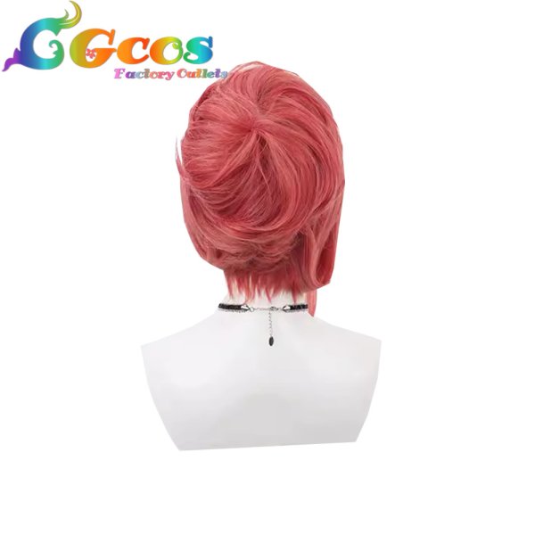 画像2: ブルーアーカイブ ウィッグ 陸八魔アル 正月衣装 コスプレ衣装 (2)