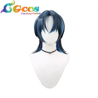 Amazon.co.jp: コスプレウィッグ 魁星 かいせい ネイビー レッド