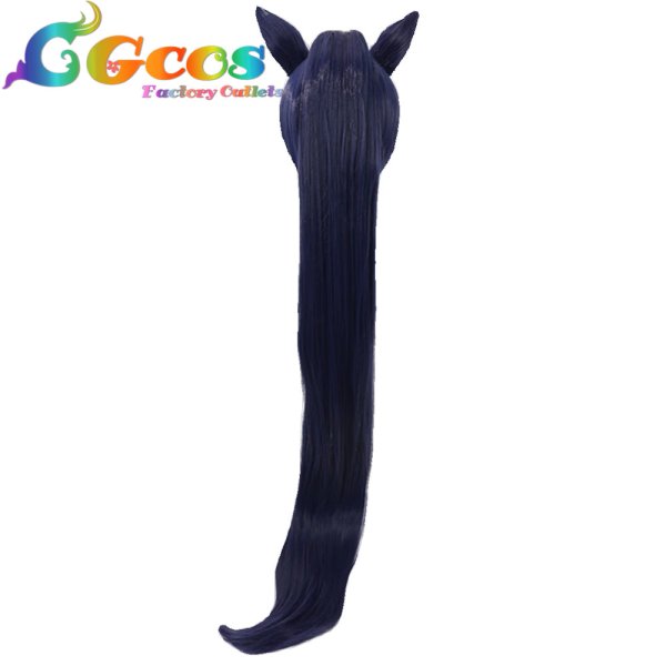 画像2: ブルーアーカイブ ウィッグ 黒見セリカ 正月衣装 コスプレ衣装 (2)