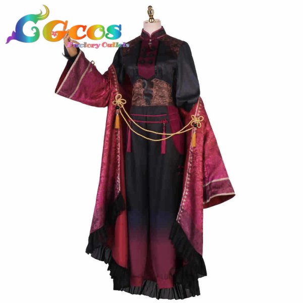 画像2: バーチャルYouTuber VTuber 葛葉 くずは チャイナ服 コスプレ衣装 (2)