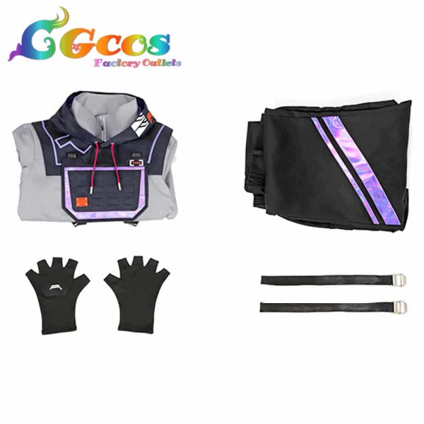 画像2: ヴァロラント VALORANT ISO アイソ コスプレ衣装 (2)