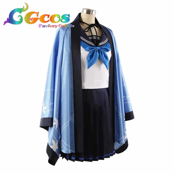 画像2: ブルーアーカイブ 桐生キキョウ コスプレ衣装 (2)
