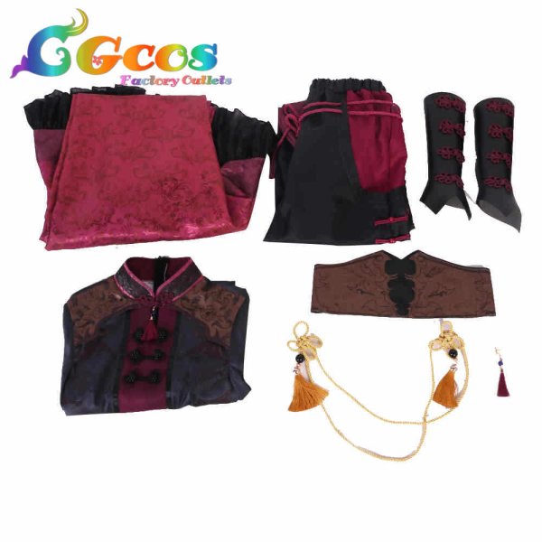 画像4: バーチャルYouTuber VTuber 葛葉 くずは チャイナ服 コスプレ衣装 (4)