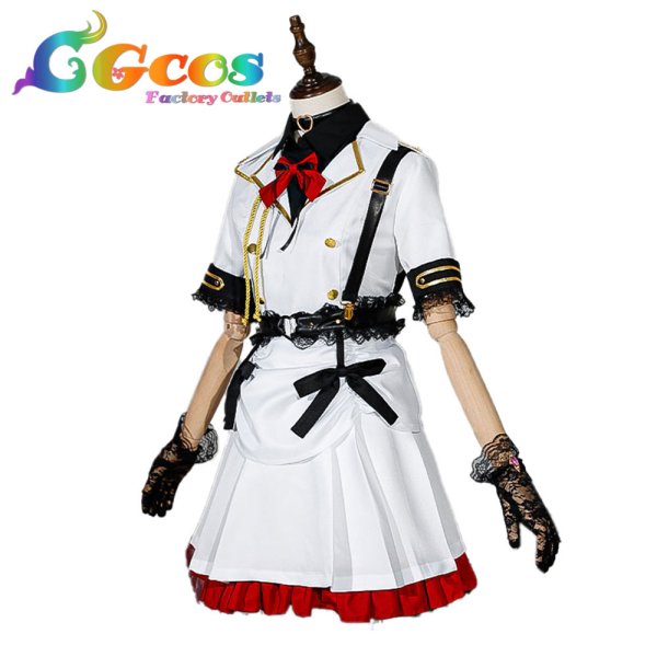 画像2: バーチャルYouTuber VTuber ぶいすぽっ!  VSPO! 橘ひなの 白軍服 コスプレ衣装 (2)