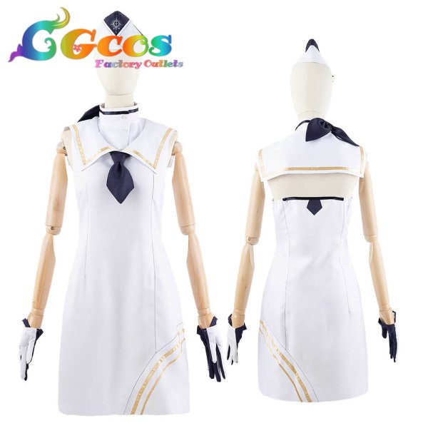 画像7: ブルーアーカイブ 最終編 オペレーター衣装 明星ヒマリ 鬼方カヨコ 奥空アヤネ 天雨アコ 由良木モモカ コスプレ衣装 (7)