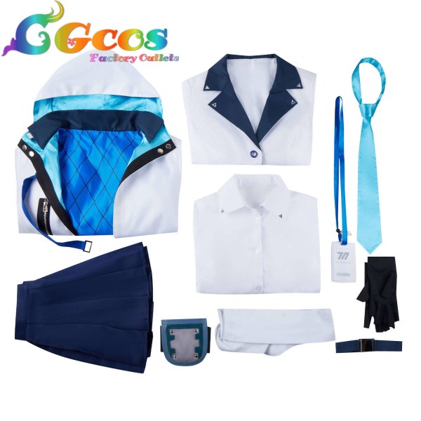 画像4: ブルーアーカイブ 黒崎コユキ コスプレ衣装 (4)