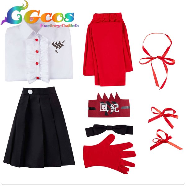 画像5: ブルーアーカイブ 火宮チナツ コスプレ衣装 (5)