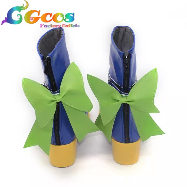 画像2: バーチャルYouTuber　Vtuber　コスプレ靴　大空スバル　ブライト衣装　コスプレブーツ　コスプレ衣装 (2)
