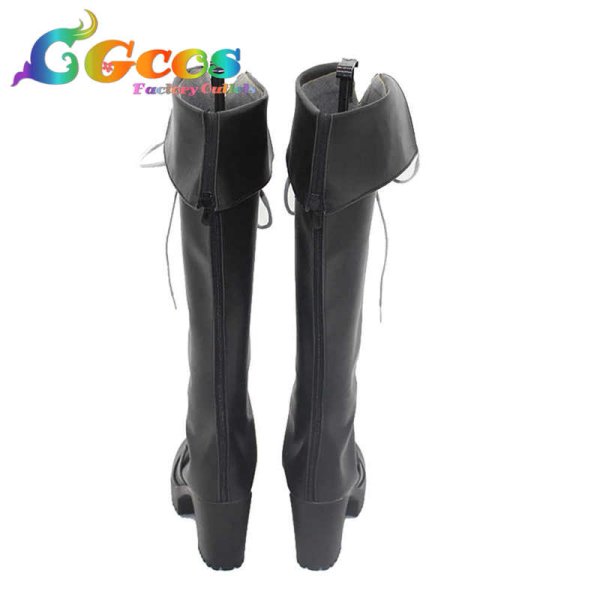 画像3: バーチャルYouTuber　Vtuber　コスプレ靴　ぽむ・れいんぱふ　Pomu Rainpuff　ミリタリー　コスプレブーツ　コスプレ衣装 (3)