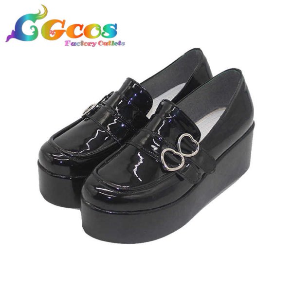 画像2: バーチャルYouTuber　Vtuber　コスプレ靴　沙花叉クロヱ　地雷系衣装　コスプレブーツ　コスプレ衣装 (2)