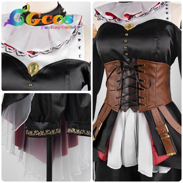 画像6: 「一部在庫あり」BanG Dream! It's MyGO!!!!!  Ave Mujica Perdere Omnia 三角初華 ドロリス コスプレ衣装 (6)