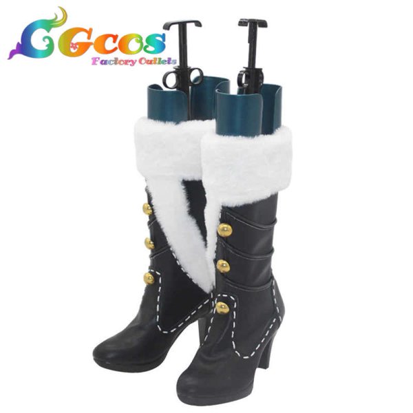 画像3: ファイナルファンタジーVII エバークライシス　FF7EC　コスプレ靴　ティファ・ロックハート　クリスマス衣装　コスプレブーツ　コスプレ衣装 (3)