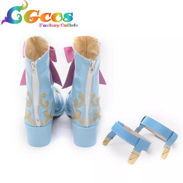 画像2: あんさんぶるスターズ!　コスプレ靴　姫宮桃李　蒼海＊輝く真実のアトランティス　コスプレブーツ　コスプレ衣装 (2)