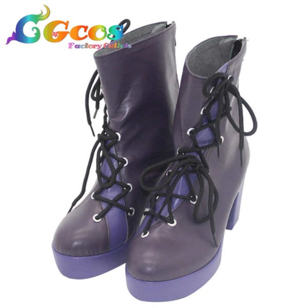 画像2: 無期迷途　Path to Nowhere　コスプレ靴　菫　すみれ　コスプレブーツ　コスプレ衣装 (2)