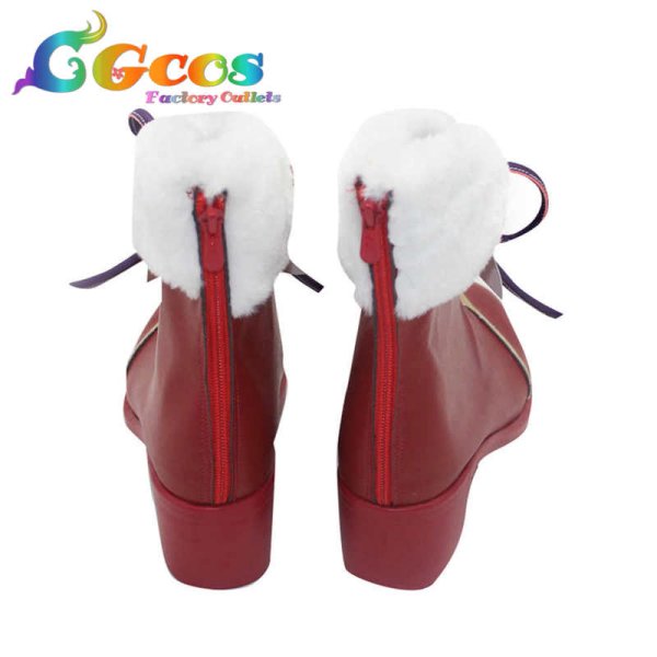 画像3: Re:ゼロから始める異世界生活　コスプレ靴　エミリア　クリスマス　白猫プロジェクトコラボ　コスプレブーツ　コスプレ衣装 (3)