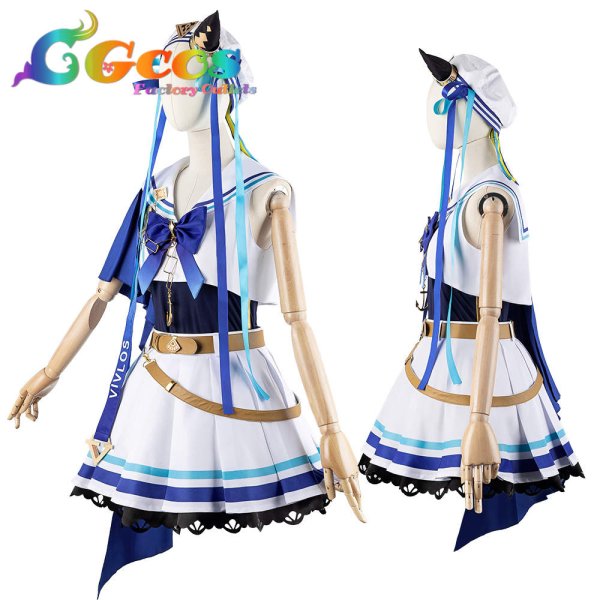 画像3: 「一部在庫あり」ウマ娘プリティーダービー ヴィブロス 勝負服 コスプレ衣装 (3)