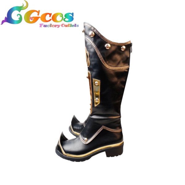 画像2: IdentityV 第五人格　コスプレ靴　骨董商　戚十一　カラス　コスプレブーツ　コスプレ衣装 (2)