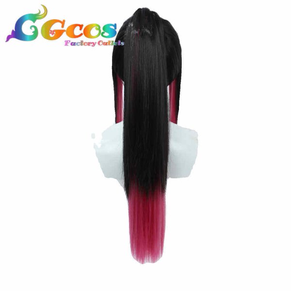 画像2: 鬼滅の刃 ウィッグ 栗花落カナヲ コスプレ衣装 (2)