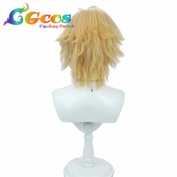 画像2: ファイナルファンタジーX FFX ウィッグ ティーダ Tidus コスプレ衣装 (2)