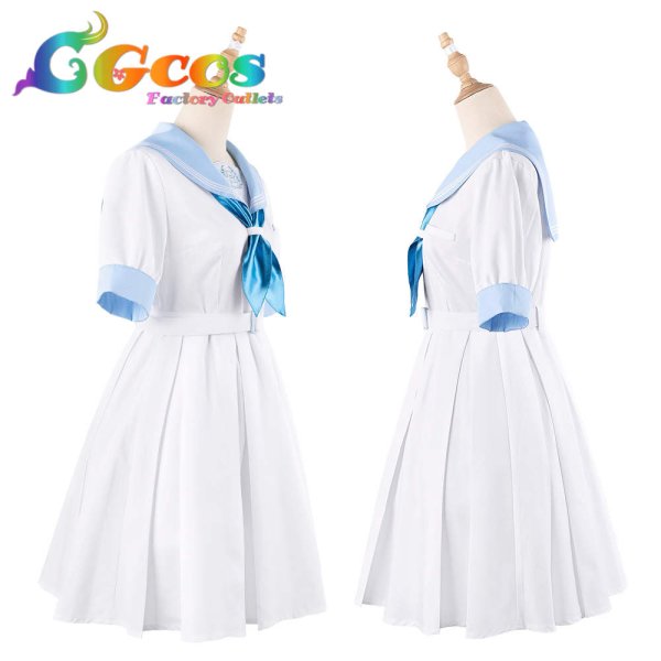 画像3: 50%OFF! 　半額セール　バーチャルYouTuber　VTuber　ほろはにヶ丘高校　桃鈴ねね　猫又おかゆ　兎田ぺこら　全員　セーラー服　コスプレ衣装 (3)