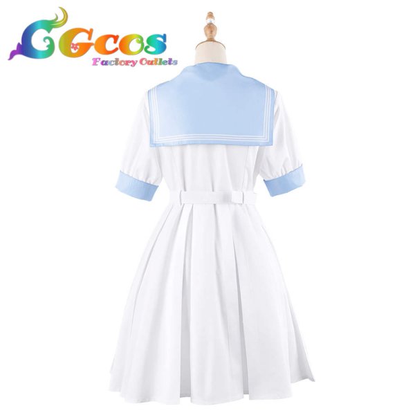 画像4: 50%OFF! 　半額セール　バーチャルYouTuber　VTuber　ほろはにヶ丘高校　桃鈴ねね　猫又おかゆ　兎田ぺこら　全員　セーラー服　コスプレ衣装 (4)