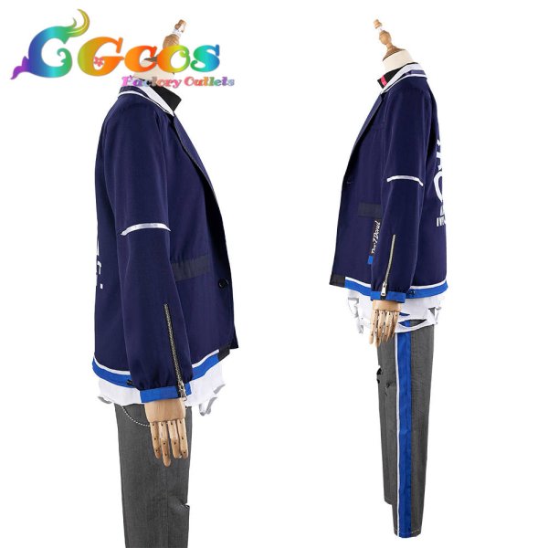 画像3: 50%OFF!　プロジェクトセカイ カラフルステージ!feat.初音ミク　カーム・ストリート　青柳冬弥　新デフォルト衣装　コスプレ衣装 (3)