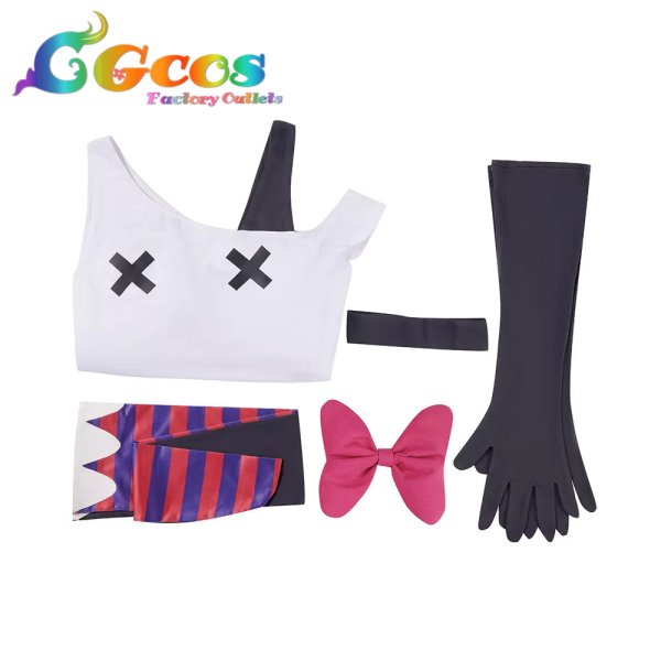 画像3: ハズビンホテル Hazbin Hotel バギー Vaggie コスプレ衣装 (3)