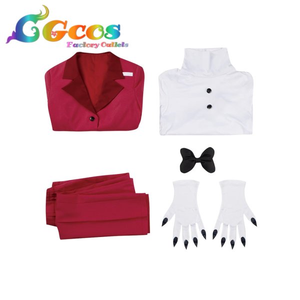 画像3: ハズビンホテル Hazbin Hotel チャーリー・モーニングスター Charlie Morningstar 新バージョン コスプレ衣装 (3)