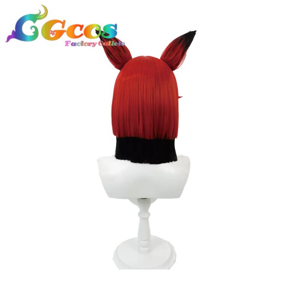 画像2: ハズビンホテル Hazbin Hotel ウィッグ アラスター Alastor コスプレ衣装 (2)