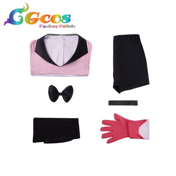 画像3: ハズビンホテル Hazbin Hotel エンジェル・ダスト Angel Dust 新バージョン コスプレ衣装 (3)