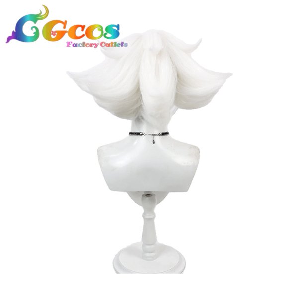 画像2: ハズビンホテル Hazbin Hotel ウィッグ エンジェル・ダスト Angel Dust コスプレ衣装 (2)