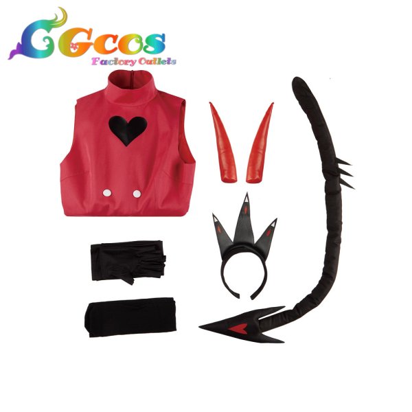 画像3: ハズビンホテル Hazbin Hotel チャーリー・モーニングスター Charlie Morningstar コスプレ衣装 (3)