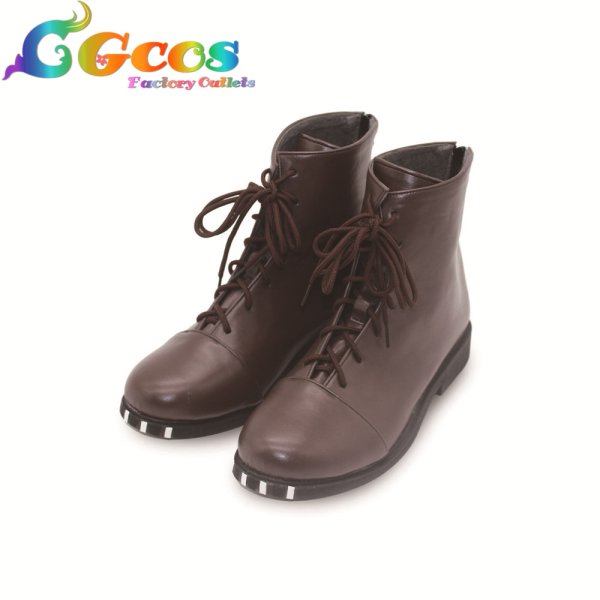 画像2: バーチャルYouTuber　VTuber　コスプレ靴　大神ミオ　正月衣装　コスプレブーツ　コスプレ衣装 (2)