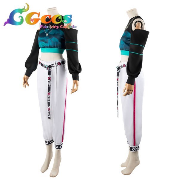 画像3: プロジェクトセカイ カラフルステージ!feat.初音ミク　アライブ・ストリート　Brand New Style　白石杏　コスプレ衣装 (3)