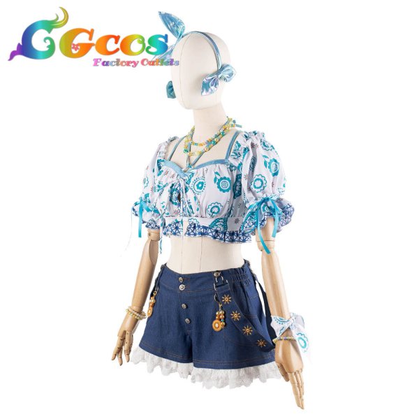 画像2: 50%OFF!　ラブライブ!蓮ノ空女学院スクールアイドルクラブ　夏めきペイン　日野下花帆　乙宗梢　コスプレ衣装 (2)