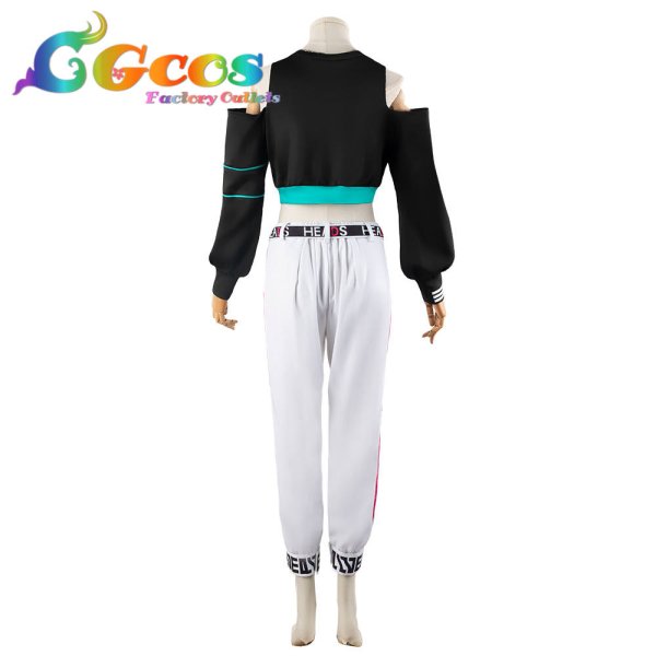 画像4: プロジェクトセカイ カラフルステージ!feat.初音ミク　アライブ・ストリート　Brand New Style　白石杏　コスプレ衣装 (4)