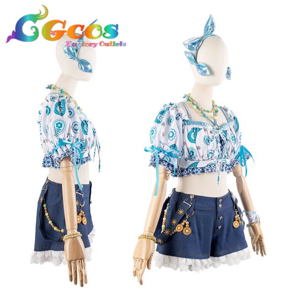 画像3: 50%OFF!　ラブライブ!蓮ノ空女学院スクールアイドルクラブ　夏めきペイン　日野下花帆　乙宗梢　コスプレ衣装 (3)