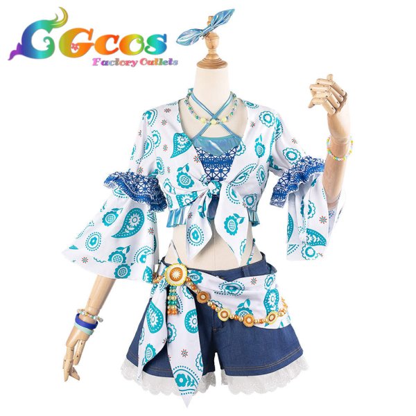 画像1: 50%OFF　ラブライブ!蓮ノ空女学院スクールアイドルクラブ　夏めきペイン　村野さやか　夕霧綴理　コスプレ衣装 (1)
