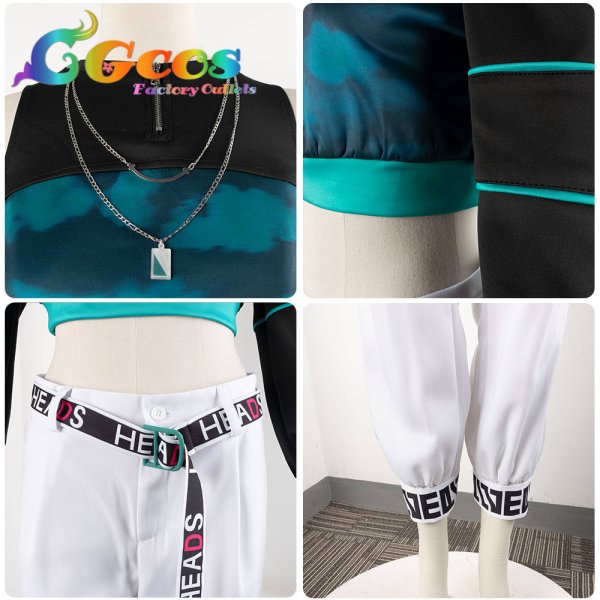 画像5: プロジェクトセカイ カラフルステージ!feat.初音ミク　アライブ・ストリート　Brand New Style　白石杏　コスプレ衣装 (5)