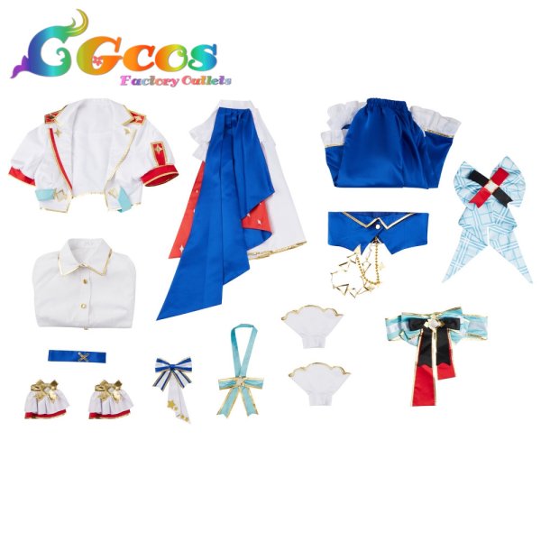 画像3: バーチャルYouTuber VTuber ブライト衣装 沙花叉クロヱ コスプレ衣装 (3)