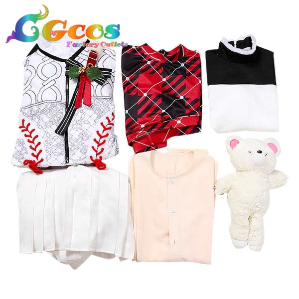 画像5: あんさんぶるスターズ!! 巴日和 月永レオ 乙狩アドニス 青葉つむぎ スカウト!ホワイトベア コスプレ衣装 (5)