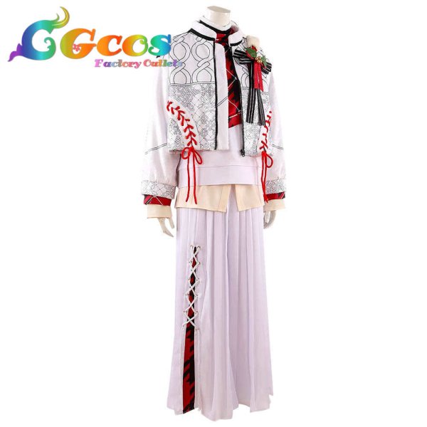 画像2: あんさんぶるスターズ!! 巴日和 月永レオ 乙狩アドニス 青葉つむぎ スカウト!ホワイトベア コスプレ衣装 (2)