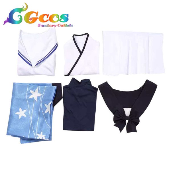 画像4: ブルーアーカイブ 御稜ナグサ コスプレ衣装 (4)