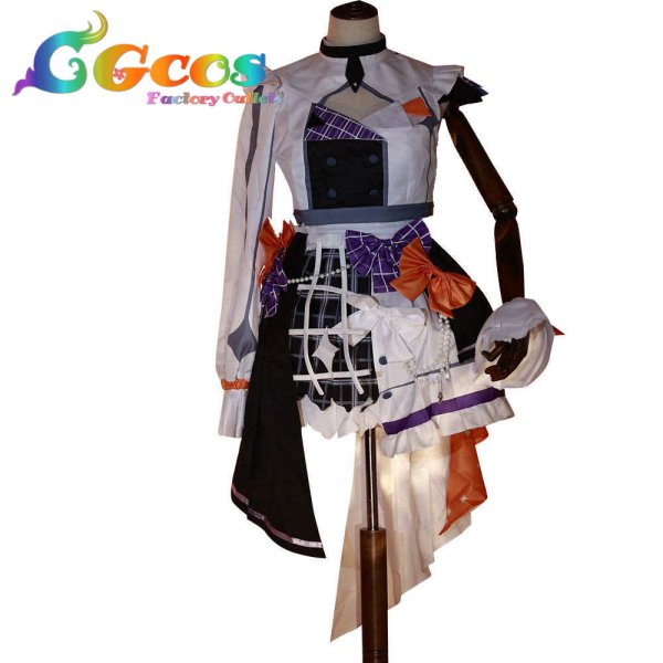 画像4: バーチャルYouTuber VTuber ブライト衣装 七詩ムメイ がうる・ぐら 一伊那尓栖 セレス・ファウナ コスプレ衣装 (4)