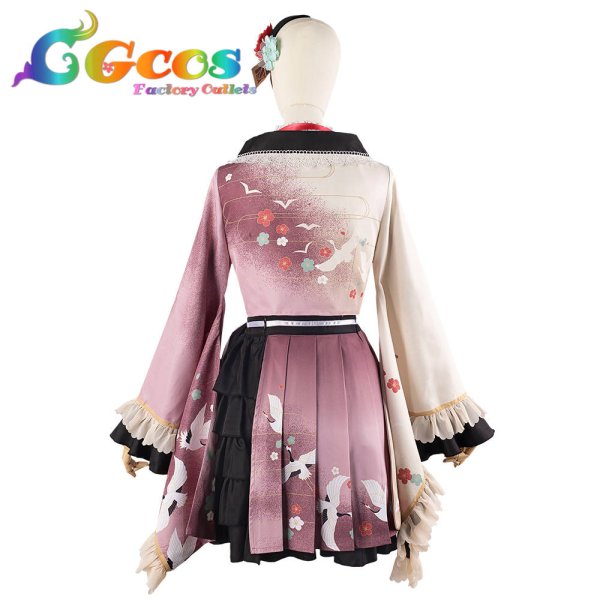 画像4: 「一部在庫あり」プロジェクトセカイ カラフルステージ!feat.初音ミク　和風ロリータファッション　優しさに励まされて　暁山瑞希　コスプレ衣装 (4)