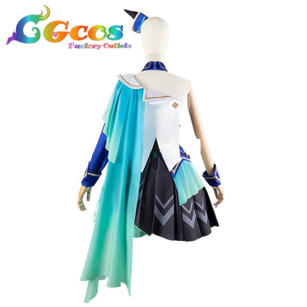 画像4: 「一部在庫あり」ウマ娘プリティーダービー ヴィルシーナ 勝負服 コスプレ衣装 (4)